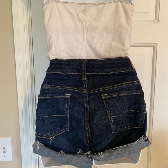 American Eagle Denim Midi Short in Indigo Abyss - Picture 4 of 4